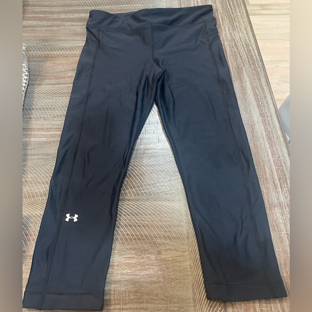 Under Armour, black, size large leggings, good condition
